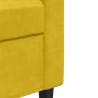 Ensemble de canapés 2 pcs avec coussins Jaune Velours 615492615492