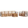 Ensembles de canapés 7 pcs Naturel Bois d'Acacia Massif 615499615499