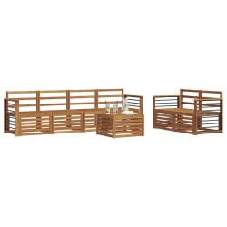 Ensembles de canapés 7 pcs Naturel Bois d'Acacia Massif 615499615499