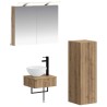 Ensemble d'armoire de salle de bain 4 pc Chêne artisanal 615506615506