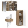Ensemble d'armoire de salle de bain 4 pc Chêne artisanal 615506615506