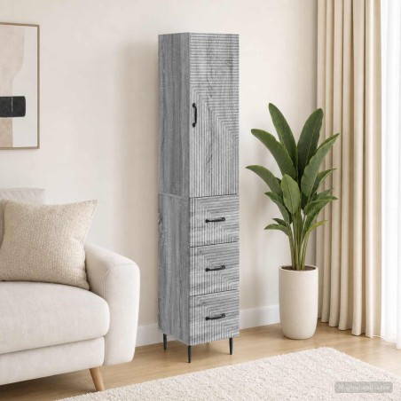 Ensemble de Meubles 2 pcs Sonoma gris 33 x 34,5 x 90 cm 615521615521