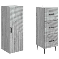 Ensemble de Meubles 2 pcs Sonoma gris 33 x 34,5 x 90 cm 615521615521