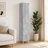 Ensemble de Meubles 2 pcs Sonoma gris 33 x 34,5 x 90 cm 615526615526