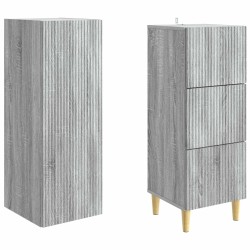 Ensemble de Meubles 2 pcs Sonoma gris 33 x 34,5 x 90 cm 615526615526