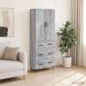 Ensemble de Meubles 2 pcs Sonoma gris 66 x 34,5 x 90 cm 615528615528
