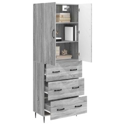 Ensemble de Meubles 2 pcs Sonoma gris 66 x 34,5 x 90 cm 615528615528