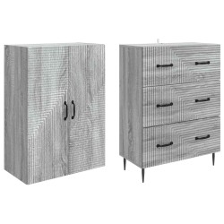 Ensemble de Meubles 2 pcs Sonoma gris 66 x 34,5 x 90 cm 615528615528