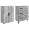 Ensemble de Meubles 2 pcs Sonoma gris 66 x 34,5 x 90 cm 615528615528