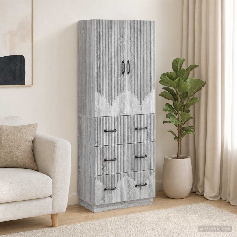 Ensemble de Meubles 2 pcs Sonoma gris 66 x 34,5 x 87 cm 615533615533