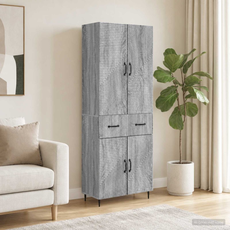 Ensemble de Meubles 2 pcs Sonoma gris 66 x 34,5 x 89,5 cm 615534615534