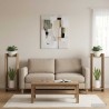 Support de Plante 2 pc Chêne Artisanal 30 x 30 x 100 cm 615535615535