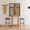 Ensemble de bar de jardin avec coussins 3 pcs Gris 615549615549