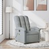 Fauteuil de massage inclinable gris clair tissu 615552615552