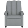 Fauteuil de massage inclinable gris clair tissu 615552615552