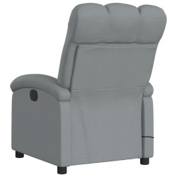 Fauteuil de massage inclinable gris clair tissu 615552615552