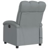 Fauteuil de massage inclinable gris clair tissu 615552615552