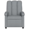 Fauteuil inclinable de massage gris clair tissu 615561615561