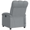 Fauteuil inclinable de massage gris clair tissu 615561615561