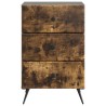 Cabinet de chevet avec tiroir Chêne fumé 43 x 41 x 66,5 cm 615568615568