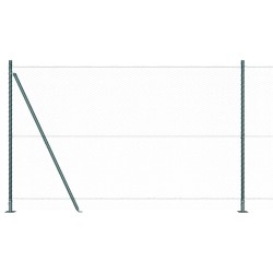 Clôture hexagonale avec base en béton 100 x 1,4 m Vert Maille 615570615570