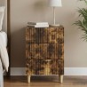 Cabinet de chevet avec tiroir Chêne fumé 43 x 41 x 66,5 cm 615571615571