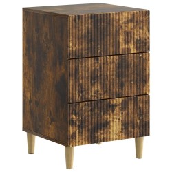 Cabinet de chevet avec tiroir Chêne fumé 43 x 41 x 66,5 cm 615571615571