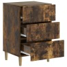 Cabinet de chevet avec tiroir Chêne fumé 43 x 41 x 66,5 cm 615571615571