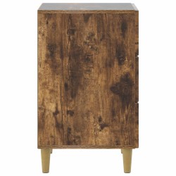 Cabinet de chevet avec tiroir Chêne fumé 43 x 41 x 66,5 cm 615571615571