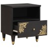 Cabinet de chevet avec tiroir 2 pcs Noir 40 x 33 x 46 cm 615575615575
