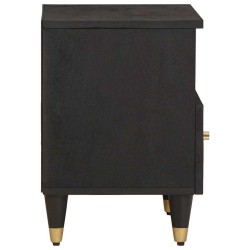 Cabinet de chevet avec tiroir 2 pcs Noir 40 x 33 x 46 cm 615575615575