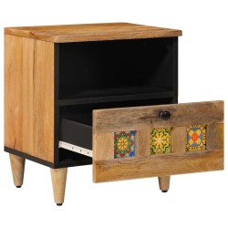 Cabinet de chevet avec tiroir 2 pcs Naturel 40 x 33 x 46 cm 615577615577