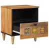 Cabinet de chevet avec tiroir 2 pcs Naturel 40 x 33 x 46 cm 615577615577