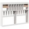 Tête de lit avec rangement blanc 160 cm bois massif de pin 615580615580