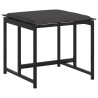Ensemble à manger de jardin avec coussins 11 pcs noir textilène 615583615583