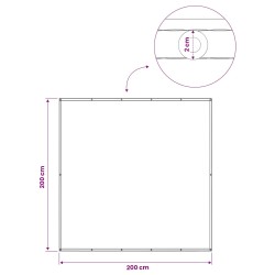 Écran de confidentialité pour balcon 200 x 200 cm 615587615587