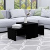 Ensemble de tables basses Noir 100x48x40 cm bois d’ingénierie 615592615592