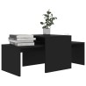 Ensemble de tables basses Noir 100x48x40 cm bois d’ingénierie 615592615592