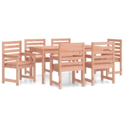 Ensemble à manger de jardin 7 pcs bois massif Douglas 615595615595