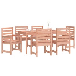 Ensemble à manger de jardin 7 pcs bois massif Douglas 615595615595