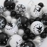 Ensemble de Boules de Noël 40 pcs Noir et Blanc Plastique 615604615604