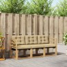 Ensemble de canapés d'extérieur 3 pcs Blanc et Beige 615608615608