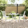 Ensemble de bistro 3 pcs blanc aluminium coulé 615613615613