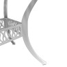 Ensemble de bistro 3 pcs blanc aluminium coulé 615613615613