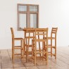 Ensemble de bar d'extérieur 5 pcs Bois d'acacia massif 615617615617
