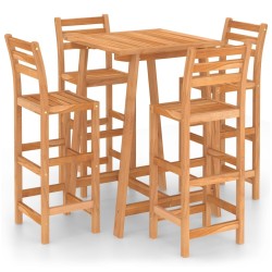 Ensemble de bar d'extérieur 5 pcs Bois d'acacia massif 615617615617
