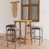 Ensemble de bar de jardin avec coussins 5 pcs Gris 615618615618