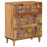 Buffet 2 pcs Naturel 60 x 33 x 75 cm Bois de mangue massif 615625615625