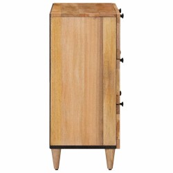 Buffet 2 pcs Naturel 60 x 33 x 75 cm Bois de mangue massif 615625615625