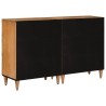 Buffet 2 pcs Naturel 60 x 33 x 75 cm Bois de mangue massif 615625615625